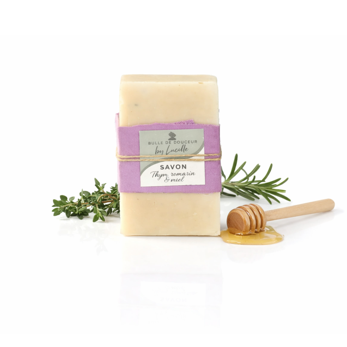 Savon thym, miel & romarin