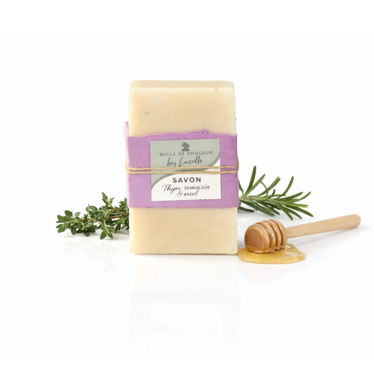 Savon thym, miel & romarin